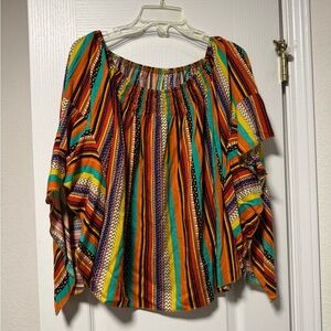 SHEIN Colorful Striped Blouse